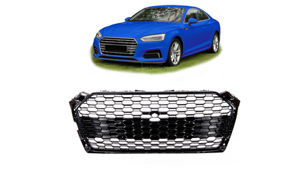 Grill Audi A5 F5 Gloss Black