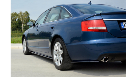 Diffuser Audi A6 C6 S-Line Side Skirts Gloss Black