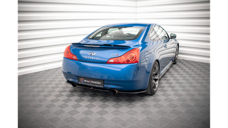 Splitter Infiniti G37 Rear Side Gloss Black