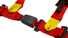 Racing seat belts Slide V2 RED 4P 2" E4