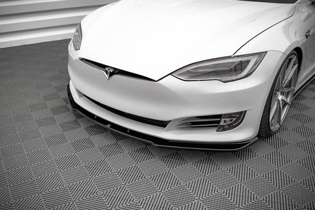 Splitter Tesla Model S Facelift Front v.1 Gloss Black