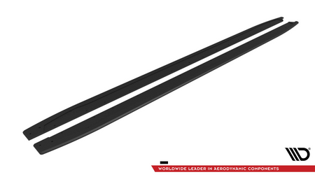Side Skirts Audi A3 S-Line S3 8Y Facelift Street Pro Black-Red