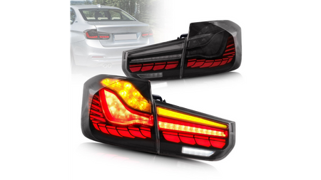 Lampy BMW 3 F30 F80 Tył Dynamic LED Smoke