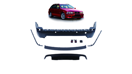 Bumper BMW 5 E39 Rear with Diffuser