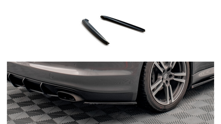 Splitter Porsche Panamera Panamera Diesel 970 Tył Boczne Gloss Black