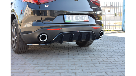 Diffuser Alfa Romeo Stelvio Rear Valance Gloss Black