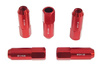 Wheel lug nuts JBR 60mm M12 x1,25 Red