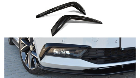 Fog Light Covers Skoda Superb III Gloss Black