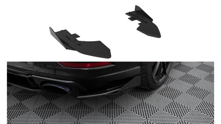 Splitter Audi RS3 8V Facelift Tył Boczne Street Pro Black + Gloss Flaps