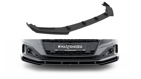 Splitter Audi A5 F5 Facelift Black Przód Street Pro + Gloss Flaps
