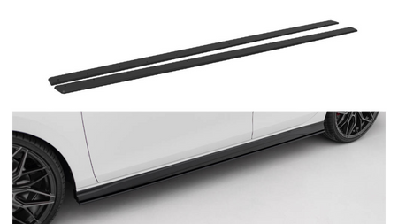 Dokładka Volkswagen Golf GTI GTE GTI Clubsport R-Line Mk8 Progi Street Pro Black-Red v.2