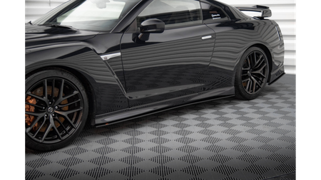 Diffuser Nissan GTR R35 Facelift Side Skirts Street Pro Black