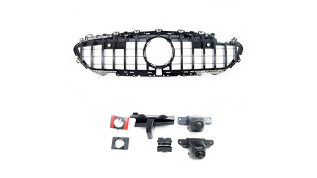 Grill Mercedes-Benz CLS C257 GT Gloss Black Camera
