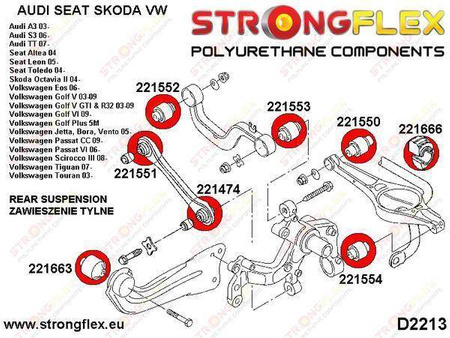 Rear anti roll bar bush SPORT