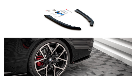 Splitter BMW 4 G22 M-Pack Tył Boczne v.1 Gloss Black