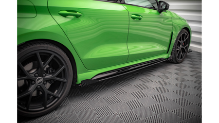 Dokładka Audi RS3 8Y Progi Street Pro Black-Red + Gloss Flaps