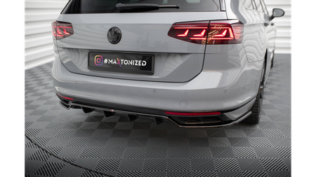 Splitter Volkswagen Passat B8 Facelift R-Line Rear Central with Diffuser