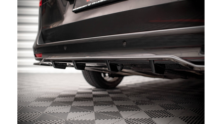 Splitter Mercedes-Benz V W447 Facelift Rear Central with Diffuser Gloss Black
