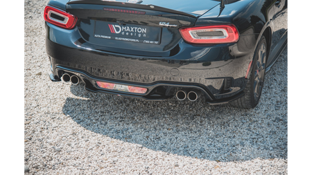 Splitter Fiat 124 Spider Abarth Tył Środkowy Gloss Black