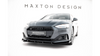 Splitter Audi A5 F5 Facelift Przód Street Pro Black-Red + Gloss Flaps
