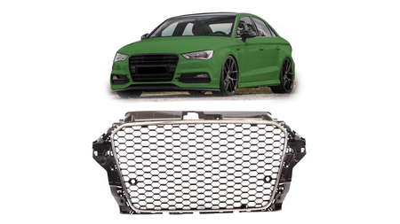 Grill Audi A3 8V Chrome & Black PDC