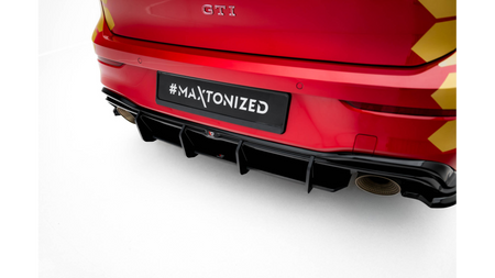 Diffuser Volkswagen Golf GTI Clubsport Mk8 Facelift Rear Street Pro v.1 Red