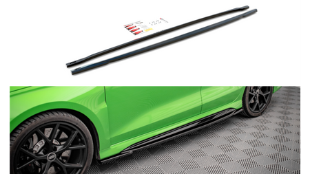 Diffuser Audi RS3 8Y Side Skirts Gloss Black