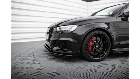 Splitter Audi RS3 8V Facelift Front Pro v.1 + flaps Black-Red