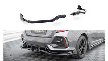 Splitter Honda Civic X Facelift Sport Tył Środkowy z Dyfuzorem + Flaps