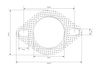 TurboWorks Exhaust gasket 70mm 2 bolt