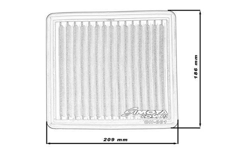 Simota Panel Filter OH001 209x186mm