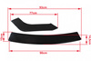 Universal front bumper splitter 3pcs.