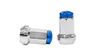 Forged wheel lug nuts D1Spec Steel M12x1.5 Silver/Blue ​