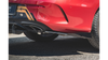Splitter Mercedes-Benz C C205 C43 Tył Boczne Racing Durability Black-Red + Gloss Flaps