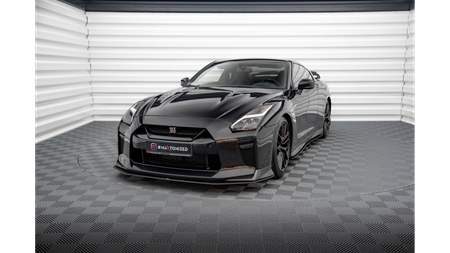 Splitter Nissan GTR R35 Facelift Front Pro Black-Red