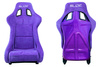 Racing seat SLIDE KS2 Premium Purple Suede Purple Glitter