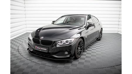 Splitter BMW 4 F36 Front Pro + flaps Black