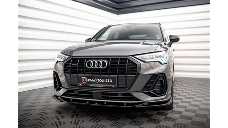 Splitter Audi Q3 F3 S-Line przód v.1 Gloss Black