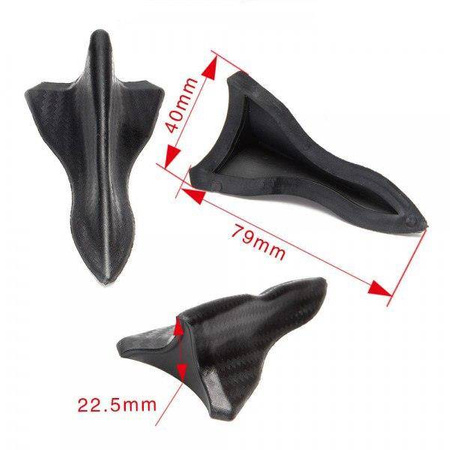 Shark Shark Fin on the Roof Door Rack Type 1 Black