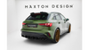 Splitter Audi S3 8Y Rear Side Street Pro Facelift Black-Red