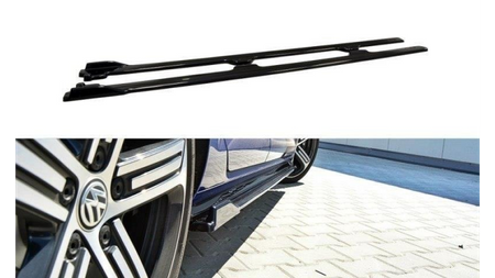 Diffuser Volkswagen Golf 7 Facelift R Side Skirts v.1 Gloss Black