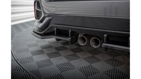 Splitter Honda Civic X Facelift Sport Tył Środkowy z Dyfuzorem + Flaps