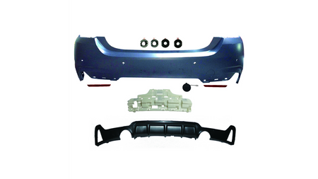 Sport Bumper Rear PDC With Diffuser suitable for BMW 4 (F32) Coupe (F33) Convertible (F36) Gran Coupe 2013-2021