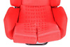 Fotel sportowy LOW MAX K608 Welur Bride Czerwony