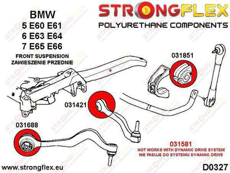 Front anti roll bar bush