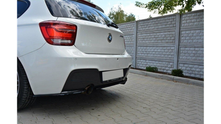 Splitter BMW 1 F20 Tył Środkowy Bez Dyfuzora M-Power Gloss Black