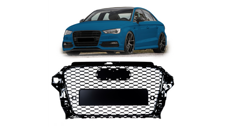 Grill Audi A3 8V Gloss Black PDC