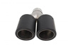 Exhaust Tip 114mmx2 enter 76mm Carbon Matte