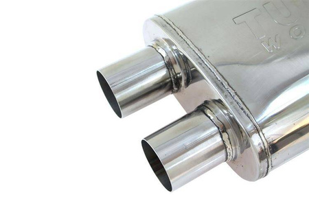 Center Muffler 57mm TurboWorks LT 409SS 355mm