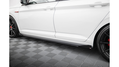Side Skirts Volkswagen Jetta GLI Mk7 Street Pro Black + Gloss Flaps